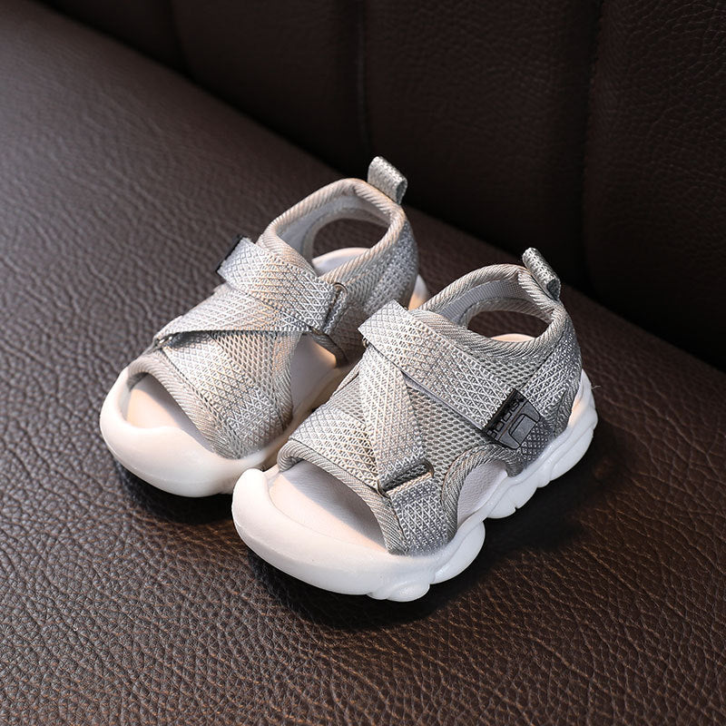 Summer Sandals 0-3 Years Old Baby Baotou Baby Soft-Soled Toddler Shoes Non-Slip