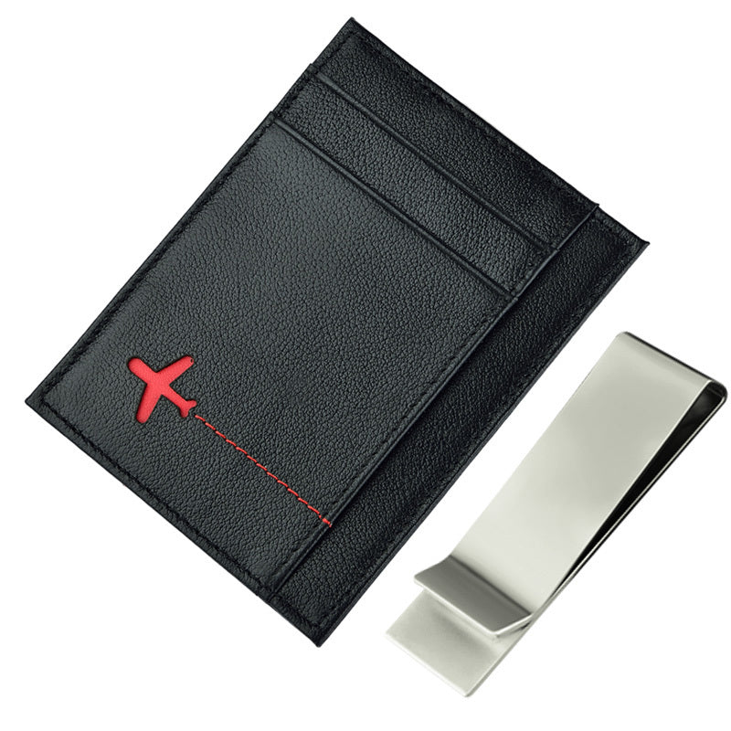 Portefeuille en cuir Petit porte-cartes Porte-cartes Permis de conduire Étui Portefeuille Envoi blindage NFC Anti-vol Brosse RFID Paiement anti-flash Petit porte-cartes
