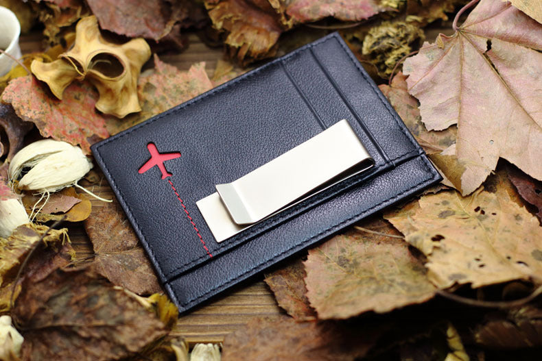 Portefeuille en cuir Petit porte-cartes Porte-cartes Permis de conduire Étui Portefeuille Envoi blindage NFC Anti-vol Brosse RFID Paiement anti-flash Petit porte-cartes