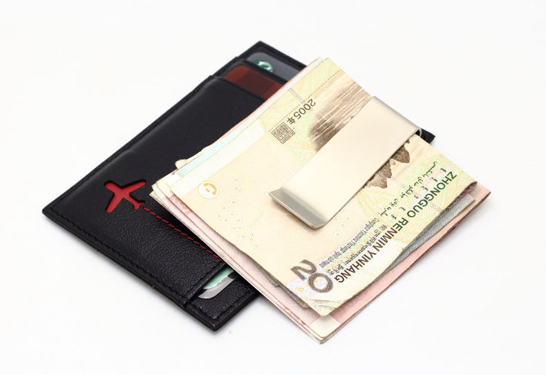 Portefeuille en cuir Petit porte-cartes Porte-cartes Permis de conduire Étui Portefeuille Envoi blindage NFC Anti-vol Brosse RFID Paiement anti-flash Petit porte-cartes