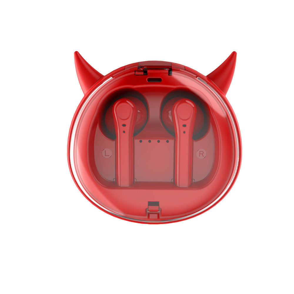 Cartoon cute pet devil wireless sports headphones