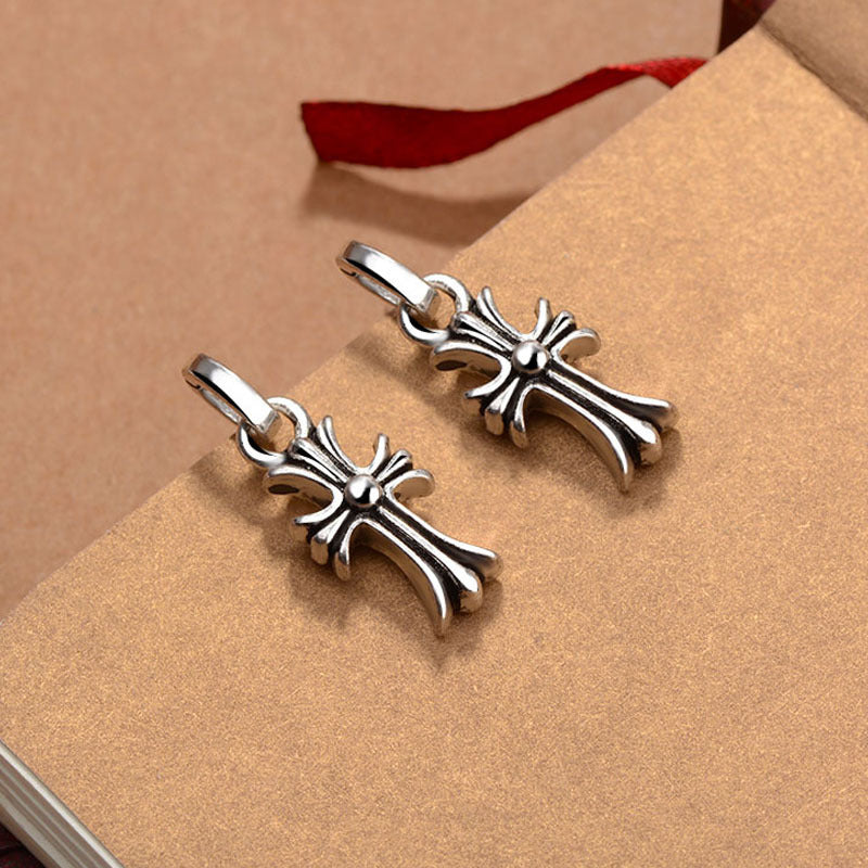 Jewelry Earrings Punk European And American Stud Earrings Retro Cross Earrings