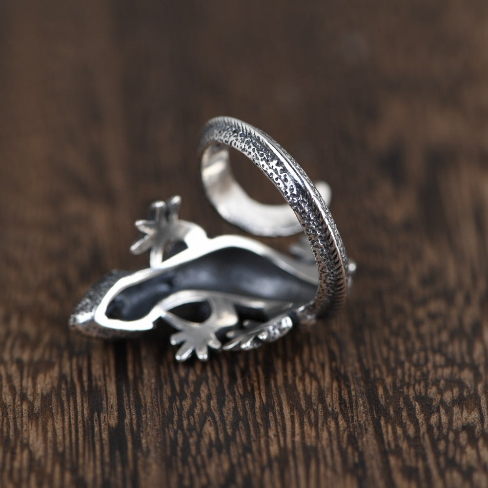 Silver Vintage Thai Silver Craft Ring Wholesale Cross-Border