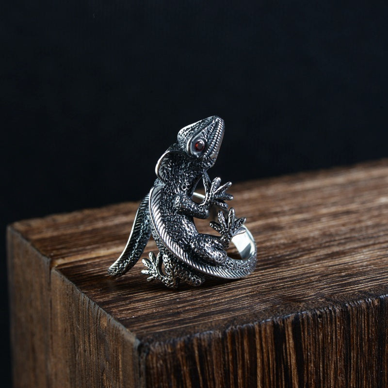 Silver Vintage Thai Silver Craft Ring Wholesale Cross-Border
