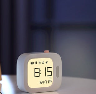Alarm Clock LED Digital Luminous Night Light Cute Table Clock Electronic for KidsChildren Desk Clock Timer Chirstamas Gift