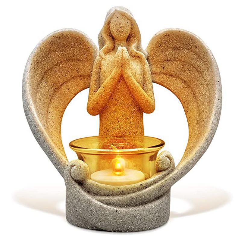 Angel Candle Holder Living Room Bedroom Tv Cabinet