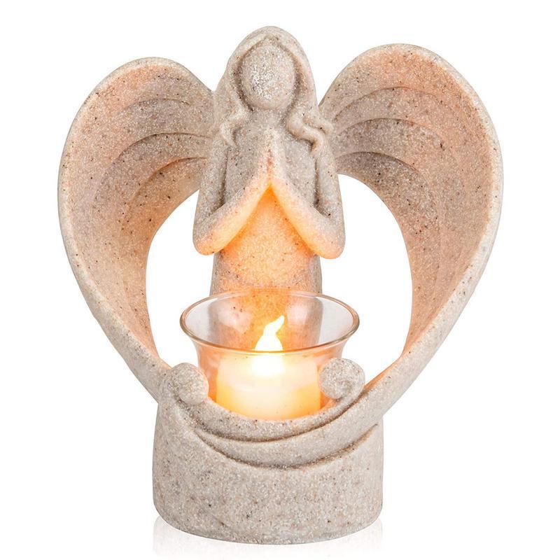 Angel Candle Holder Living Room Bedroom Tv Cabinet