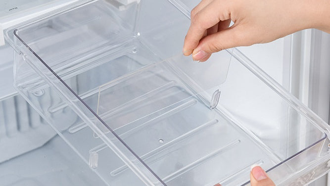Refrigerator Organiser for Storage Kitchen-Storage Box Transparent Food  Refrigerator Drawers Spacer Storage Basket