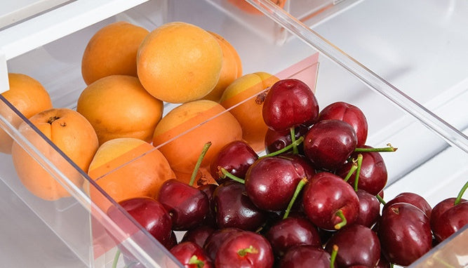 Refrigerator Organiser for Storage Kitchen-Storage Box Transparent Food  Refrigerator Drawers Spacer Storage Basket