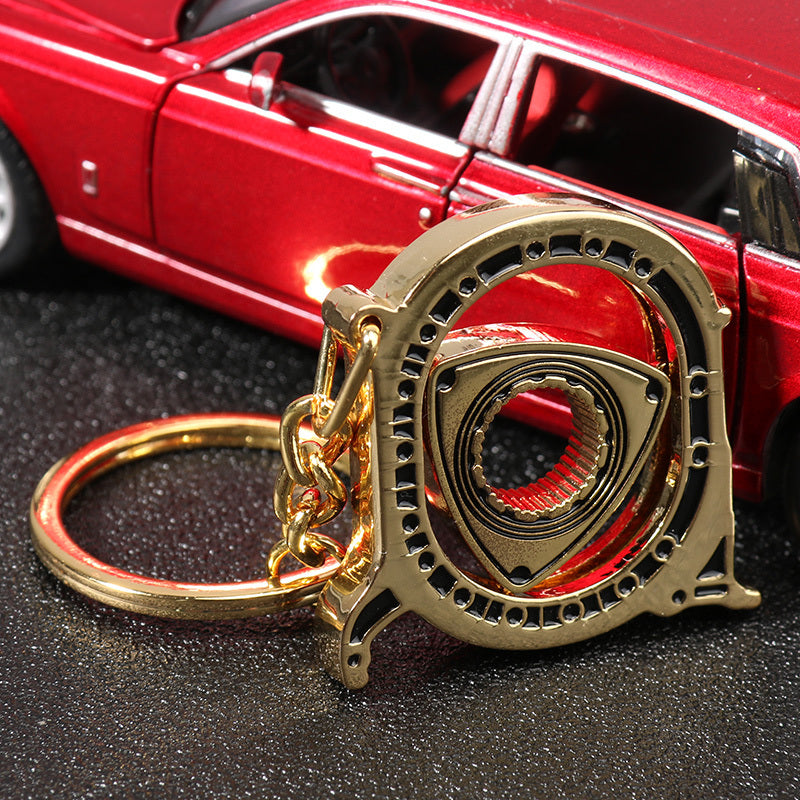 Metal Car Engine Key Chain Male Personality Creative Pendant