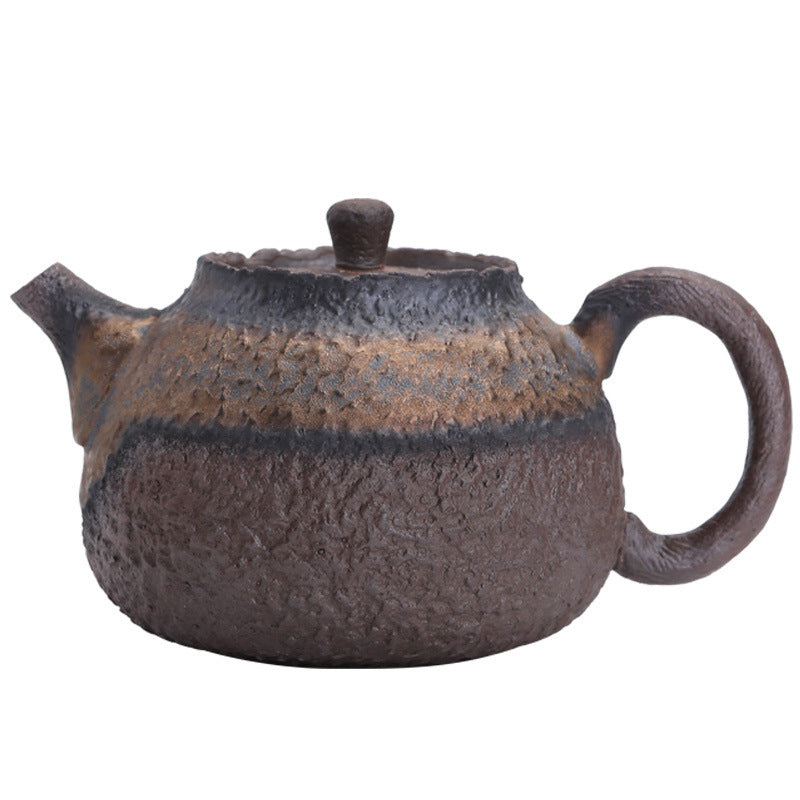 Retro Stoneware Teapot Stone Handmade Ceramic Kettle Chinese Tea Ceremony Supplies