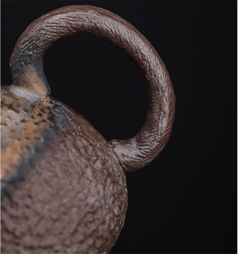 Retro Stoneware Teapot Stone Handmade Ceramic Kettle Chinese Tea Ceremony Supplies