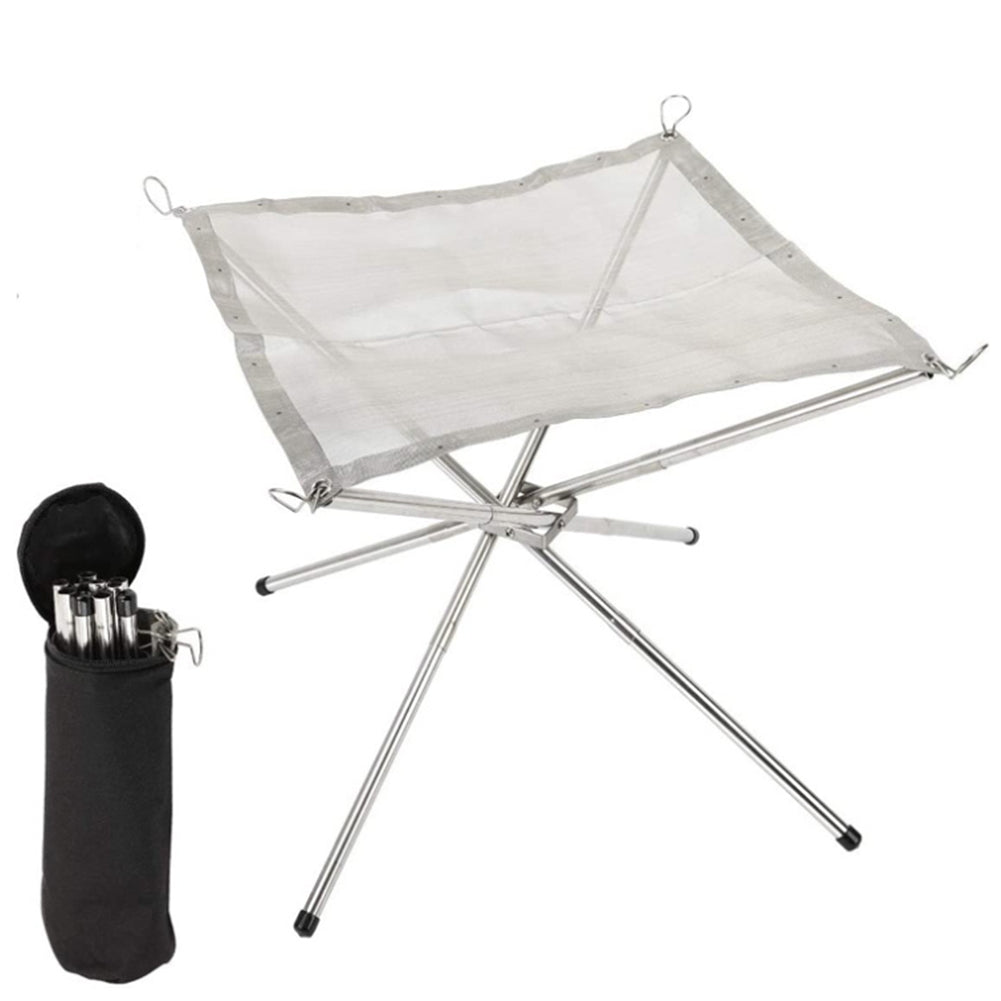 Medium Stainless Steel Barbecue Oven Camping Barbecue Rack Heating Firewood Stove