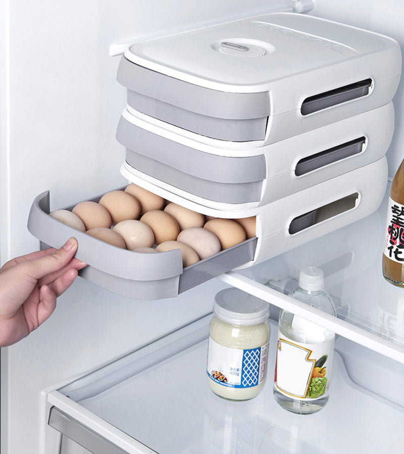 Drawer Type Egg Storage  Refrigerator Storage Keeping Dumpling