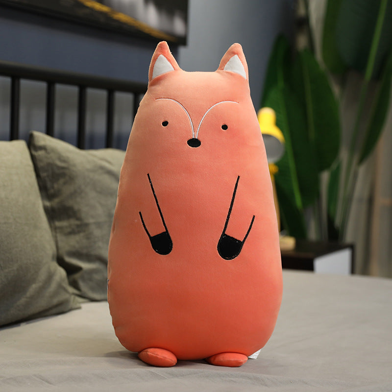 Dessin animé en peluche animal poupée poupée en gros longue bande oreiller de couchage