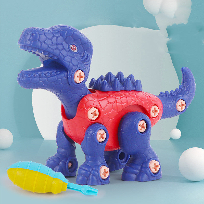 DIY Puzzle Assembly Electric Drill Disassembly And Assembly Dinosaur Toy