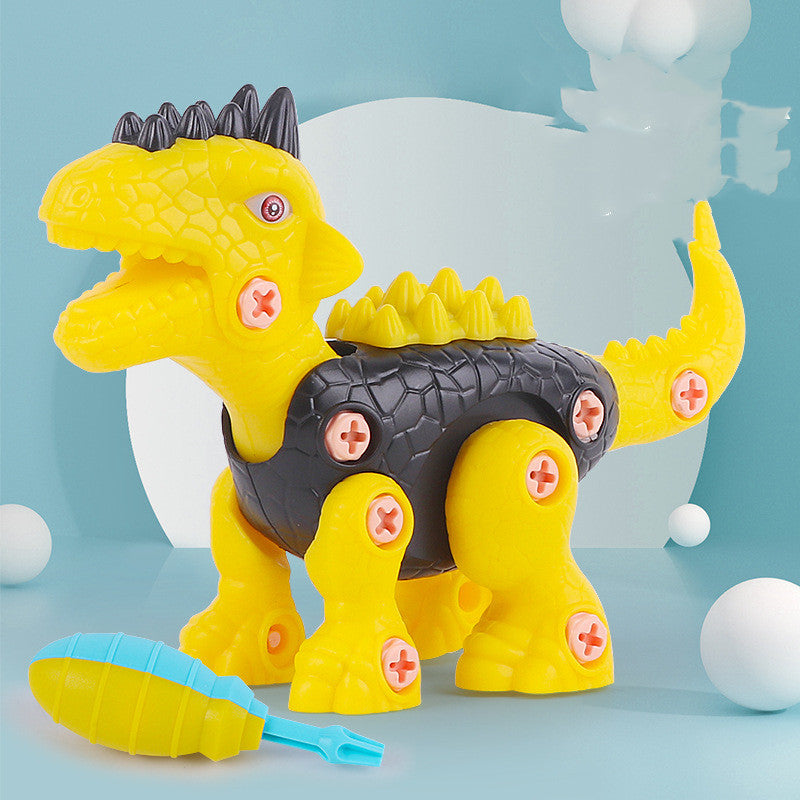 DIY Puzzle Assembly Electric Drill Disassembly And Assembly Dinosaur Toy