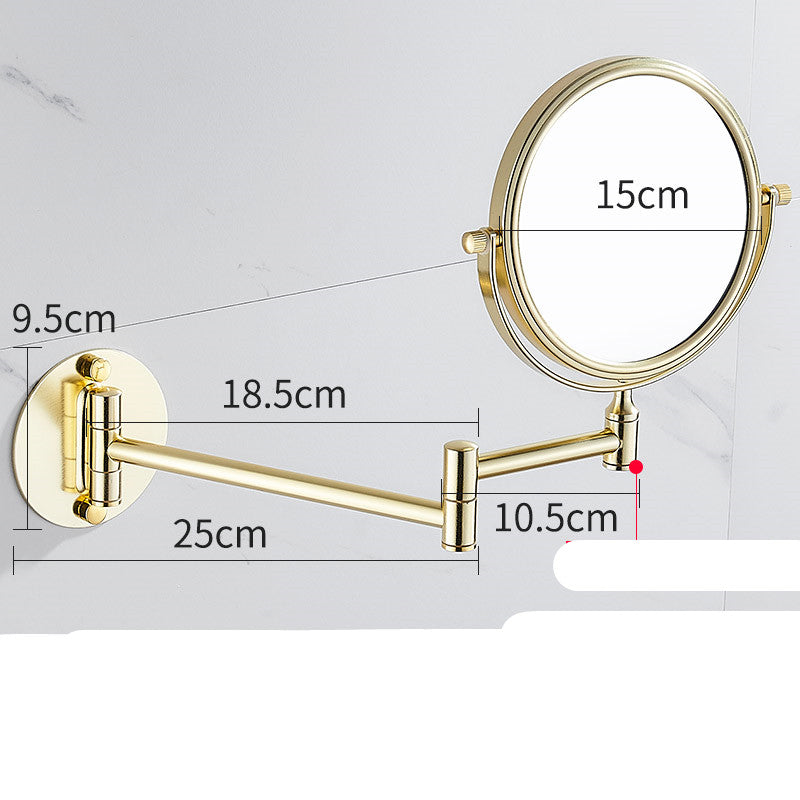 Punch-Free Makeup Mirror Mirror Double Sided Wall Mounted