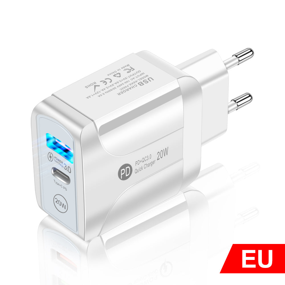 Chargeur de voyage rapide standard européen, américain et britannique