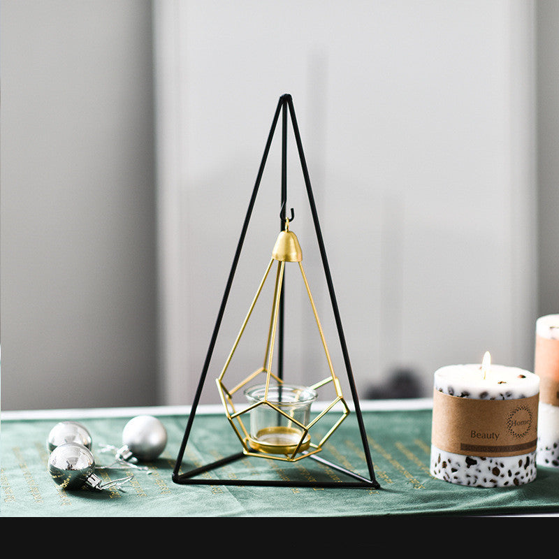 European Style Hanging Candle Holder Simple Home Wine Cabinet Decoration Ideas