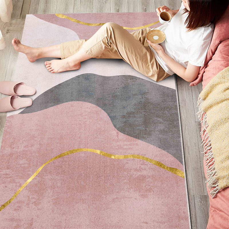 Light Color Luxury Bedroom Bedside Carpet Mat