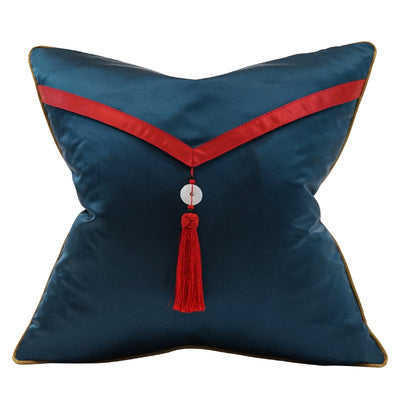 New Chinese Style Living Room Sofa Cushion Pillow Household Light Luxury Bedside Back Cushion Lumbar Pillow With Core