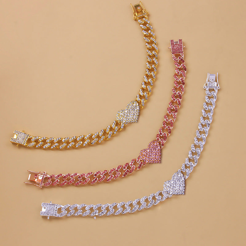 Cheville Cubaine en Cœur de Diamant Tendance Nouvelle Cheville