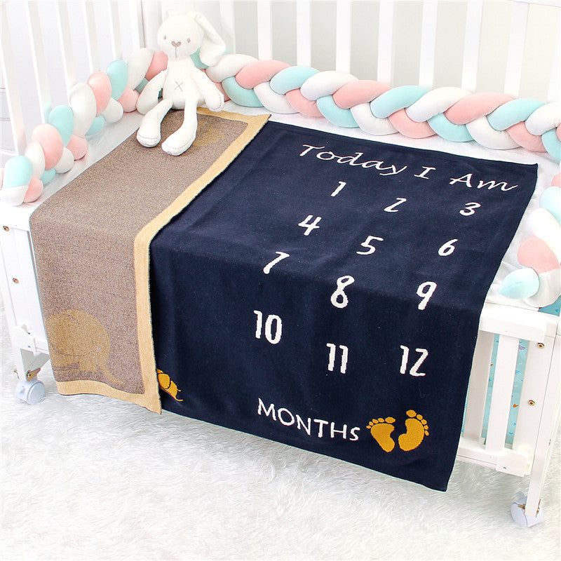 Children's Photo Shoot Commemorative Blanket Knitted Cover Blanket