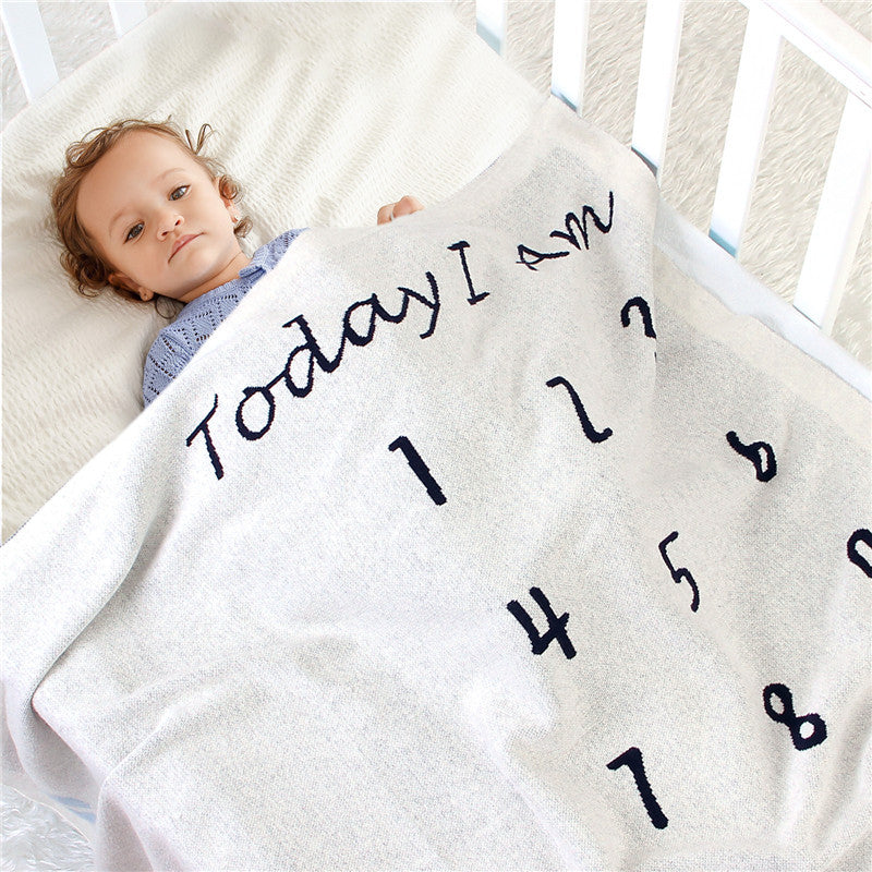 Children's Photo Shoot Commemorative Blanket Knitted Cover Blanket