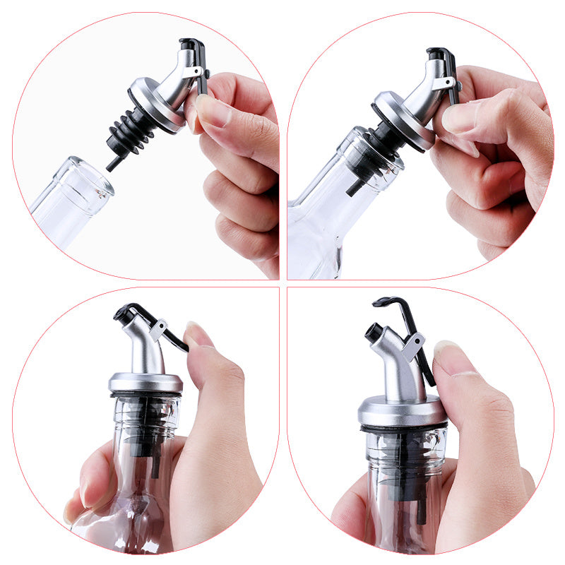 Glass Oil Bottle Leak-proof Household Kitchen Soy Sauce Bottle