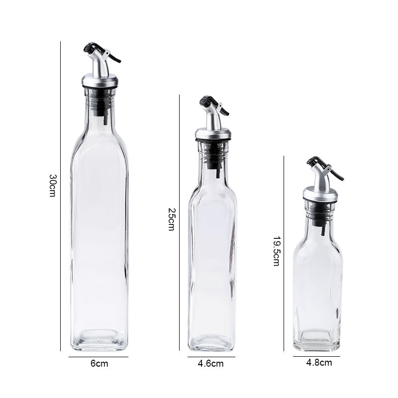 Glass Oil Bottle Leak-proof Household Kitchen Soy Sauce Bottle