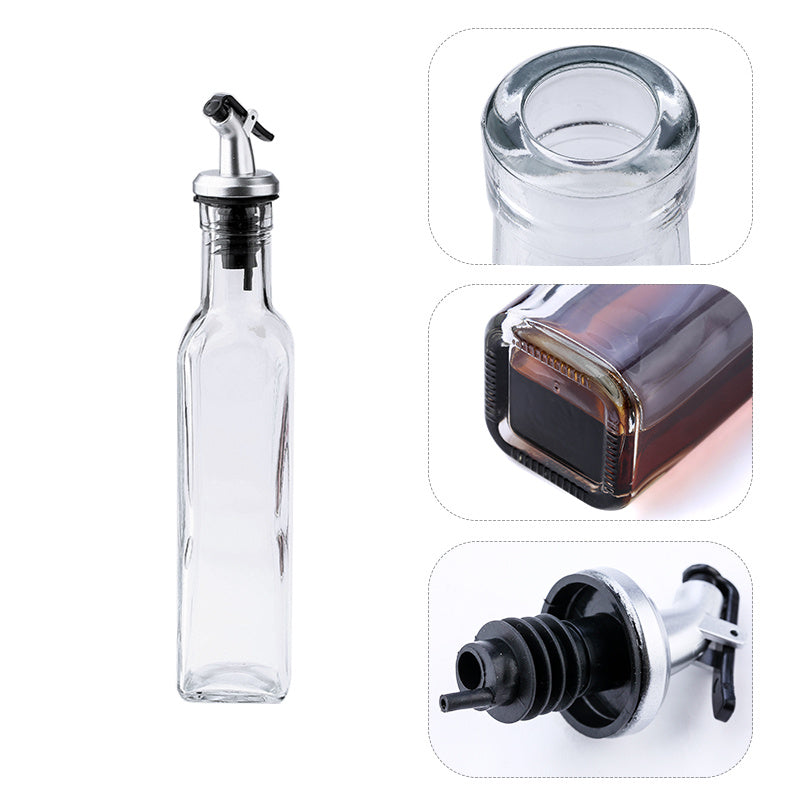 Glass Oil Bottle Leak-proof Household Kitchen Soy Sauce Bottle