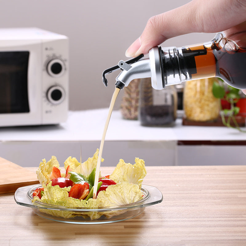 Glass Oil Bottle Leak-proof Household Kitchen Soy Sauce Bottle