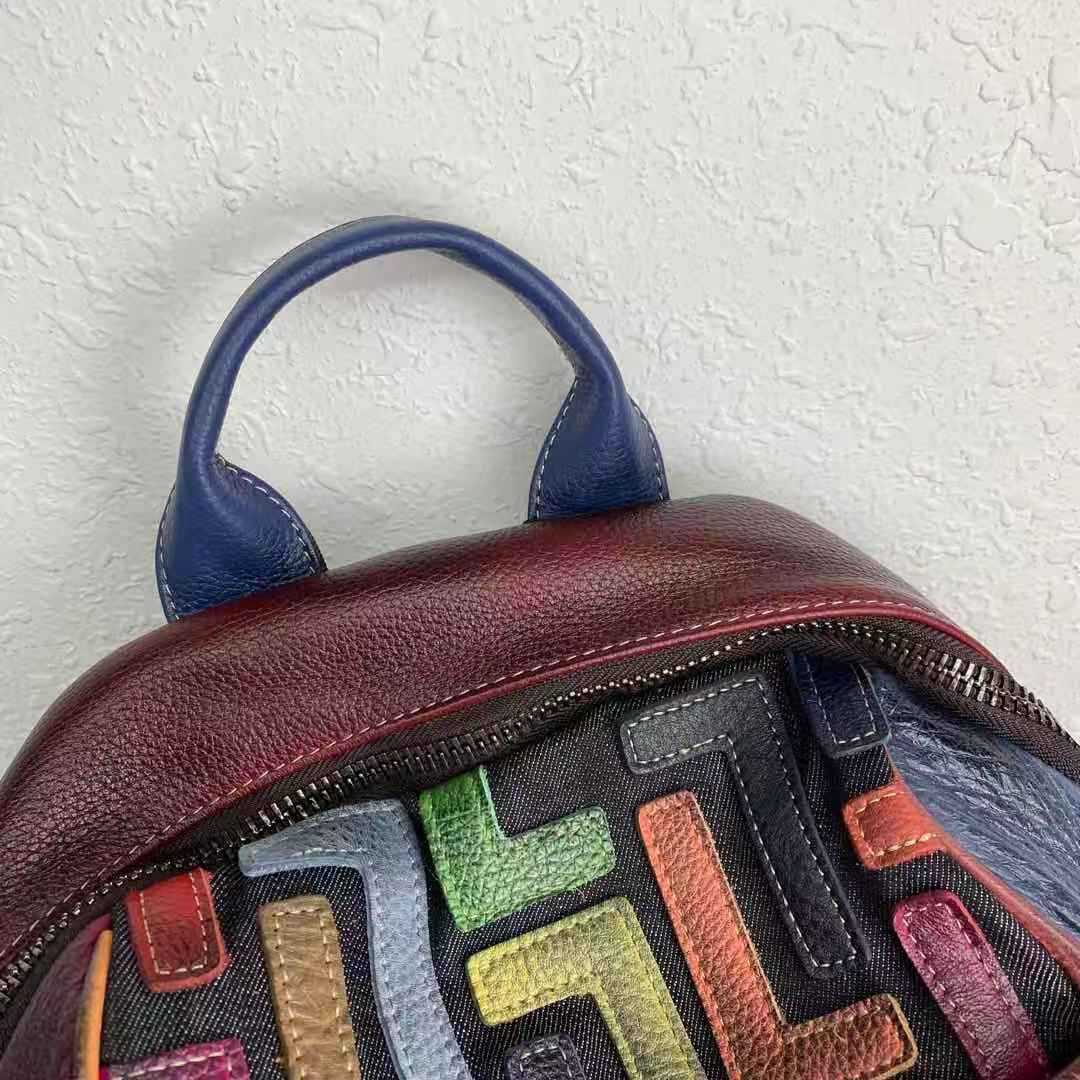 Personality, Color, Leather, Fashion, Classic, Versatile, Large Capacity