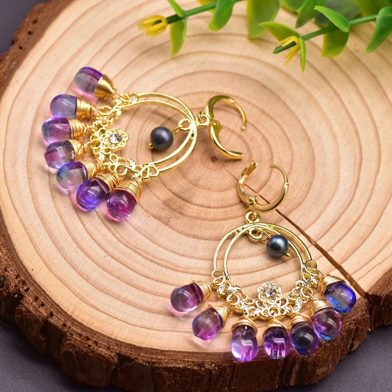 Natural Freshwater Pearl Earrings Baroque Pearl Earrings