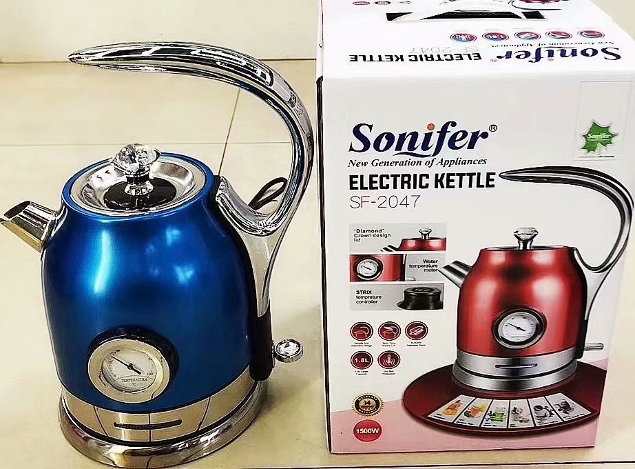 Accompanying Cup Transparent Blue Glass Kettle