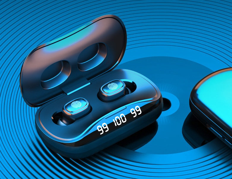 Bluetooth Headset Triple Display Wireless Binaural Headset