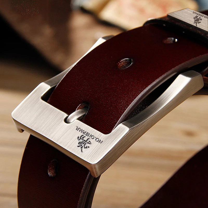 New Belt Male Pu Pin Buckle Trend Alloy Adjustable
