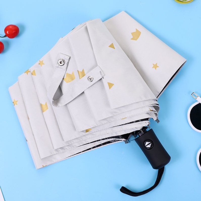 Cute Full-Auto Umbrella Rain And Sun Dual-Use Children Girls Primary School Girls Girls Folding Sunshade