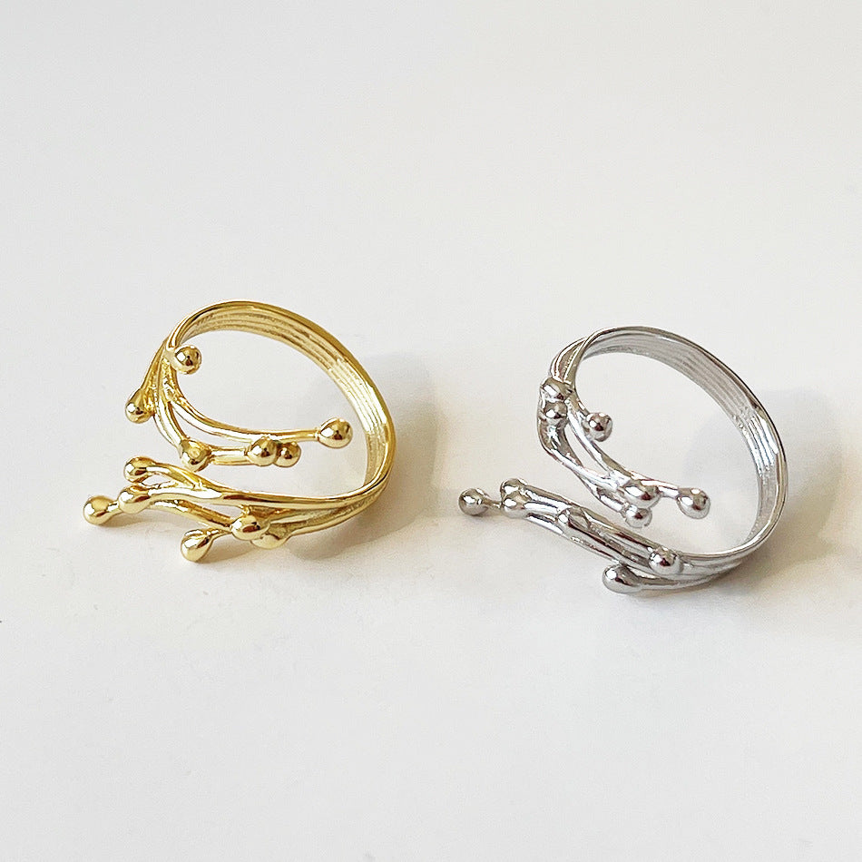 Special-Shaped Irregular Branches Sterling Silver Ring