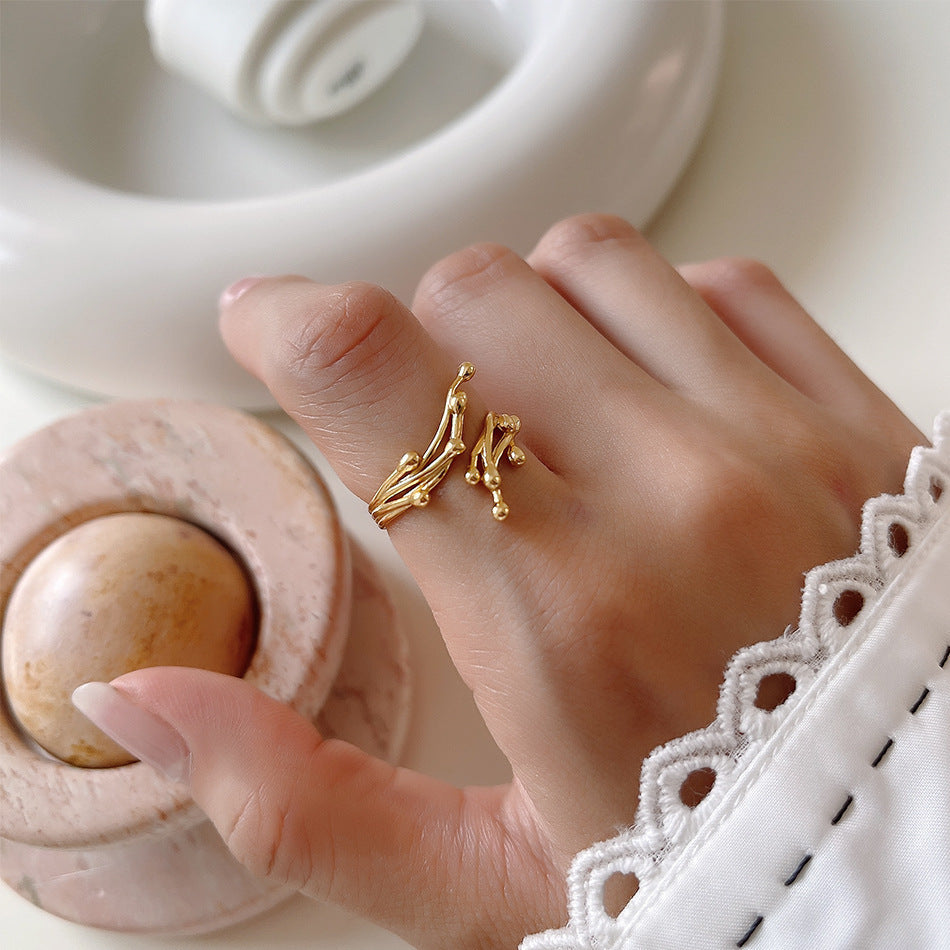 Special-Shaped Irregular Branches Sterling Silver Ring