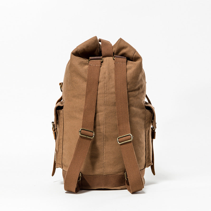 Sac à dos de voyage tendance Marque coréenne Sac en toile à double usage Sac à dos grande capacité En stock