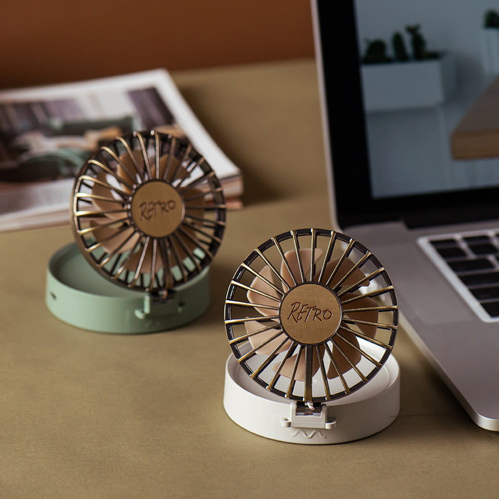 Retro Folding Mini Fan