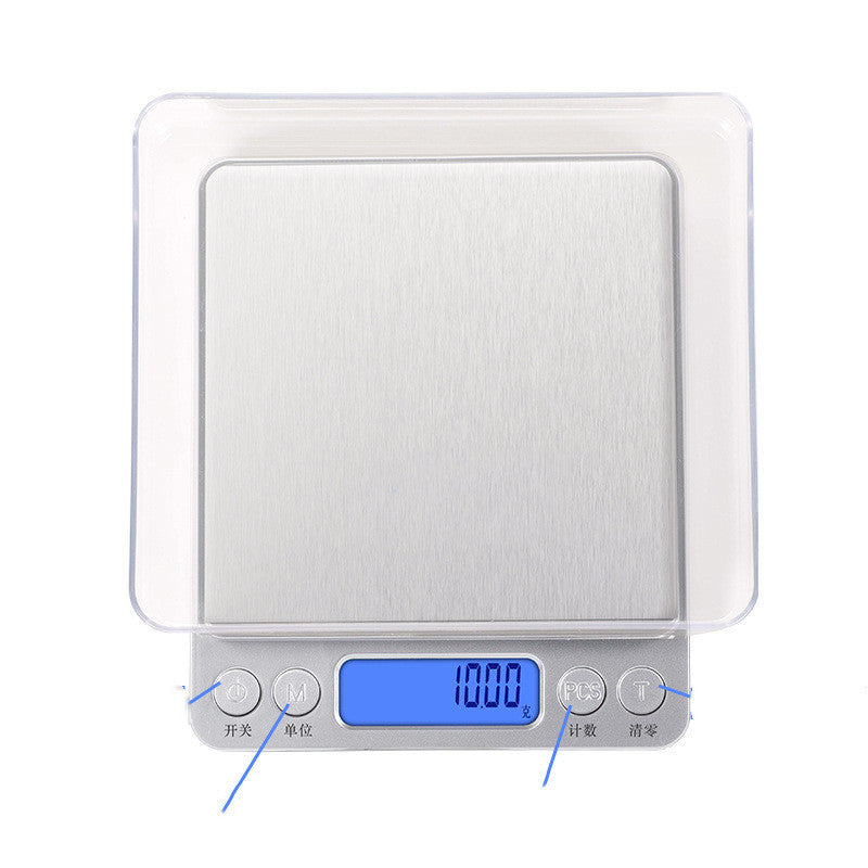 Kitchen Scale Cross-border Baking Electronic Scale High Precision 0.01g Scale Household Stainless Steel Food Scale Coffee Scale Manufacturer