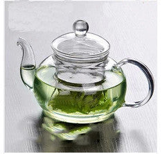Théière Fleur Service à Thé Haut de Gamme en Verre Pot en Verre