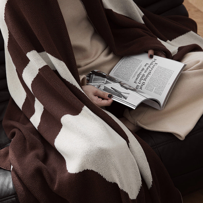 Full Office Cotton Nap And Hibernation Sofa Blanket Single Cover Blanket