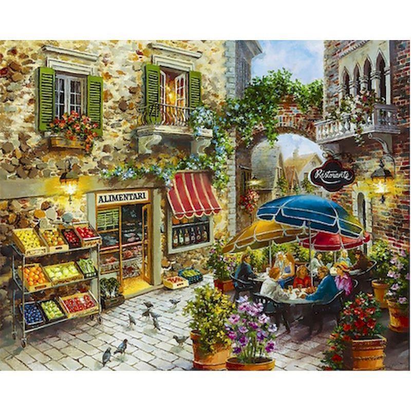 Peinture à l'huile numérique à faire soi-même, peinture décorative à l'huile manuelle