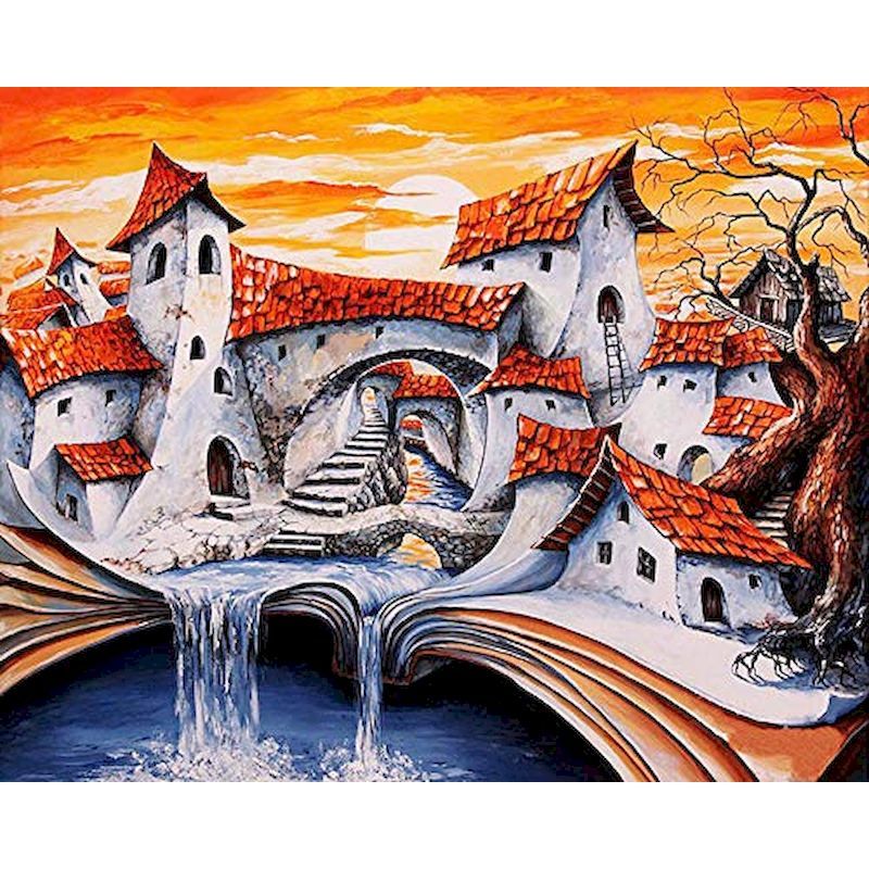Peinture à l'huile numérique à faire soi-même, peinture décorative à l'huile manuelle