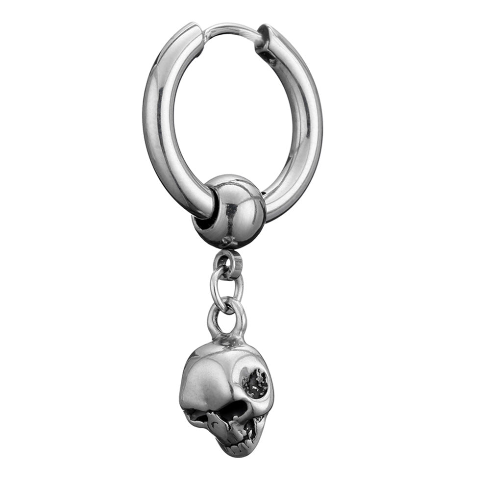 Titanium Steel Tide Jewelry Hip-hop Personality Earrings Men's Stainless Steel Earrings