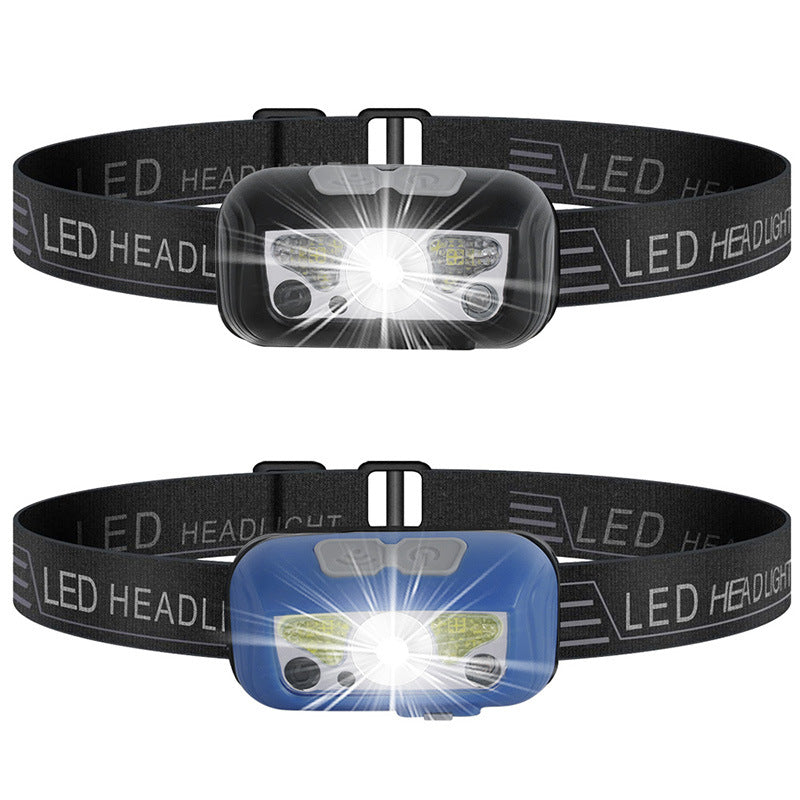 Phare de capteur rechargeable par USB, lumière forte d'extérieur, LED, lumière rouge de course
